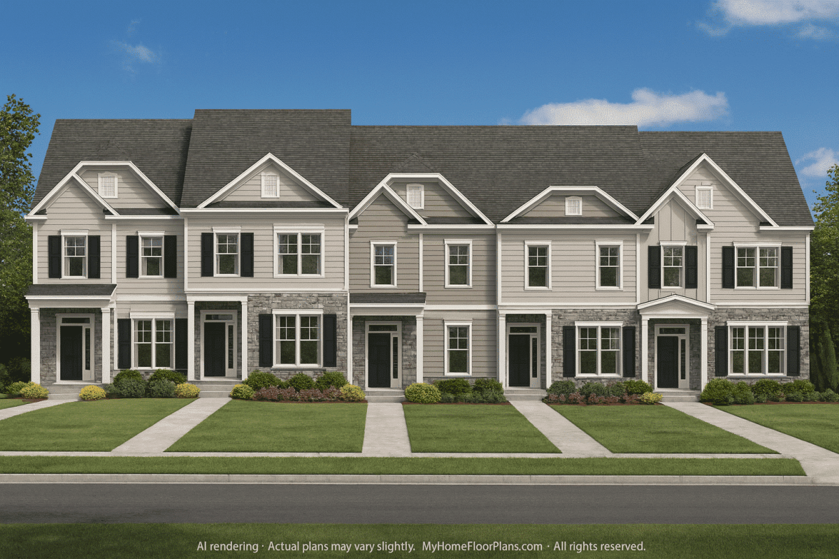 Beautiful CAD Home Plan with 3 Beds, 2.5 Baths, and Open Design
