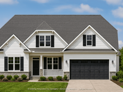 Charming 1.5-Story House Plan with Craftsman Design & Detailed Blueprints