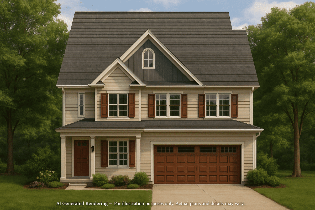 Charming Modern 2-Story House Plan with CAD Blueprints