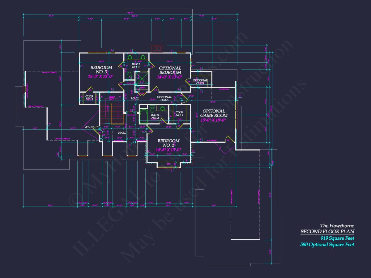 Colonial Craftsman Home Plan with 2 Stories & Classic Style