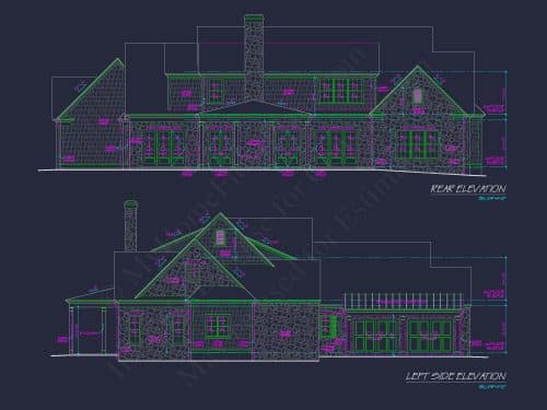 Colonial Craftsman Home Plan with 2 Stories & Classic Style