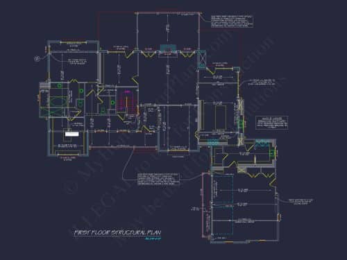 Colonial Craftsman Home Plan with 2 Stories & Classic Style