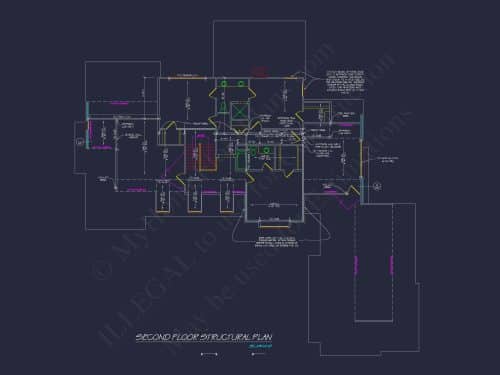 Colonial Craftsman Home Plan with 2 Stories & Classic Style