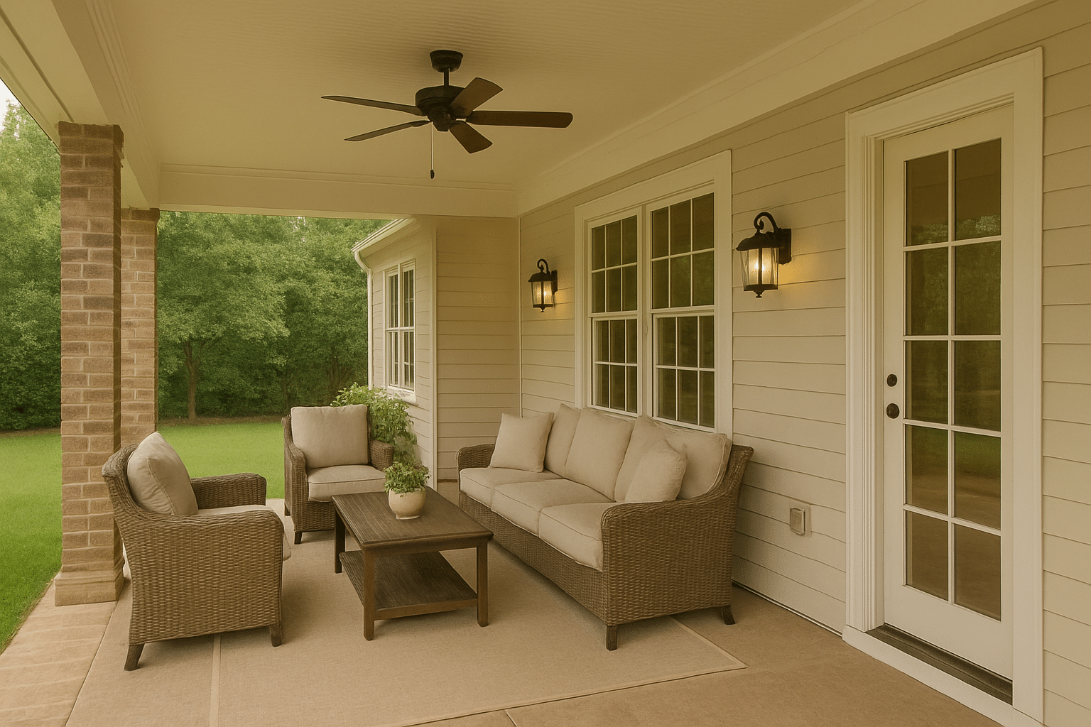 Covered Rear Porches