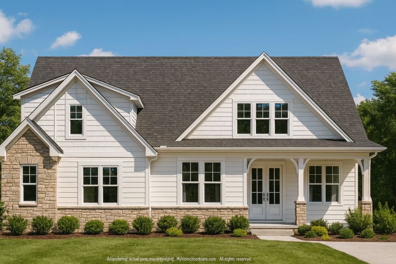 Craftsman Home Floor Plan with Spacious Design & CAD Blueprint