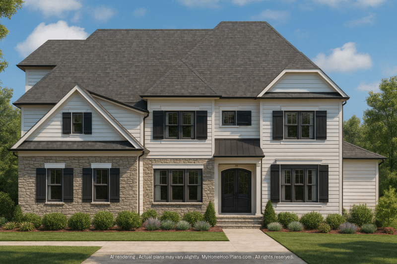 Craftsman Home Plan with Open Floor Plan and 4 Bedrooms