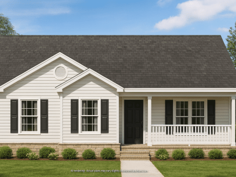 Craftsman Ranch Home Plan with 5 Bedrooms and Open Floor Layout