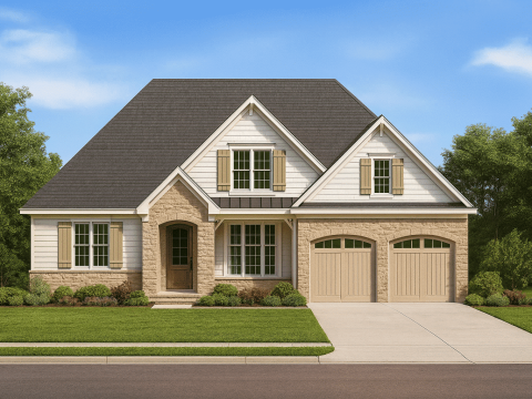 Craftsman house Plan with Spacious Floor Design and CAD Blueprints