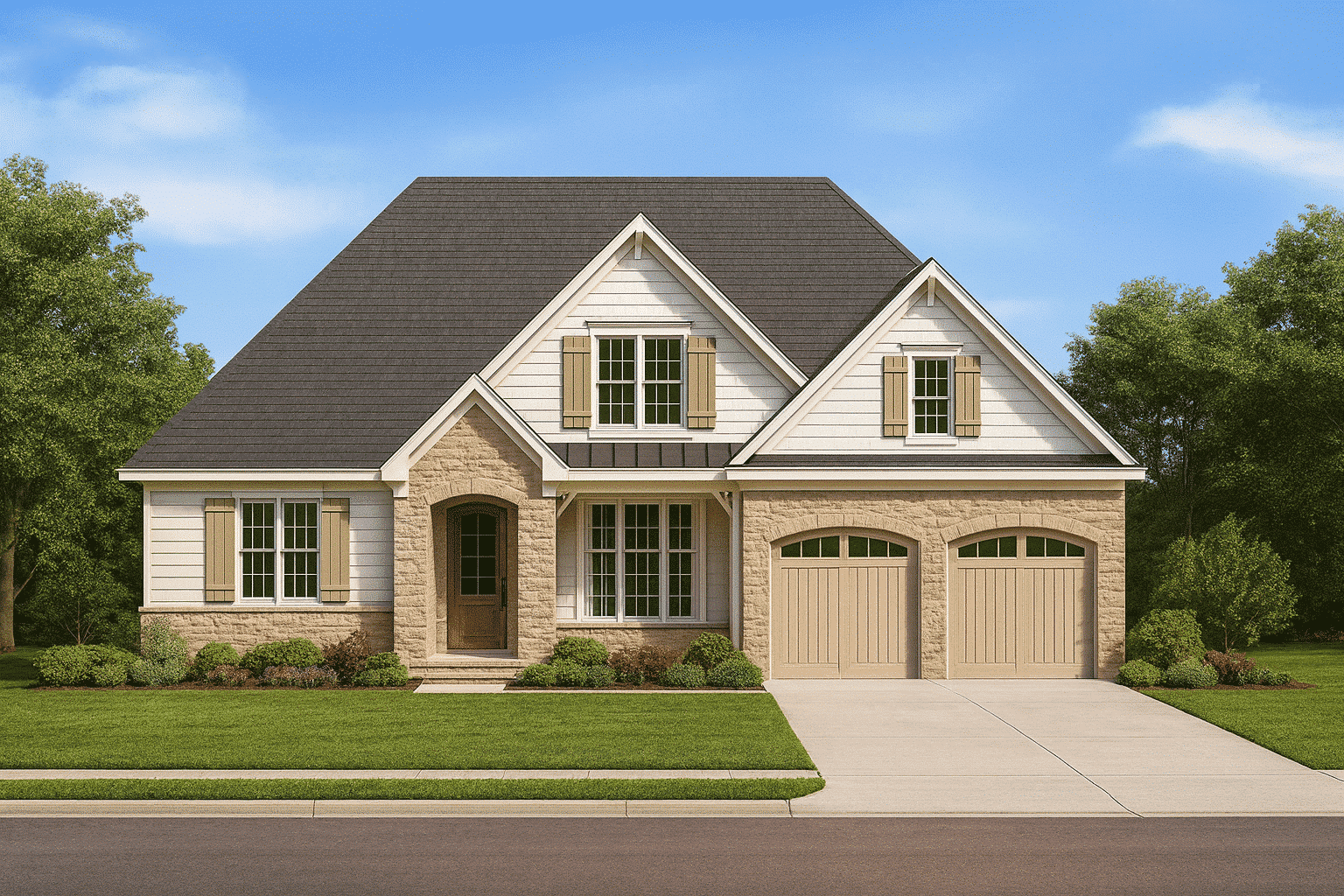 Craftsman house Plan with Spacious Floor Design and CAD Blueprints