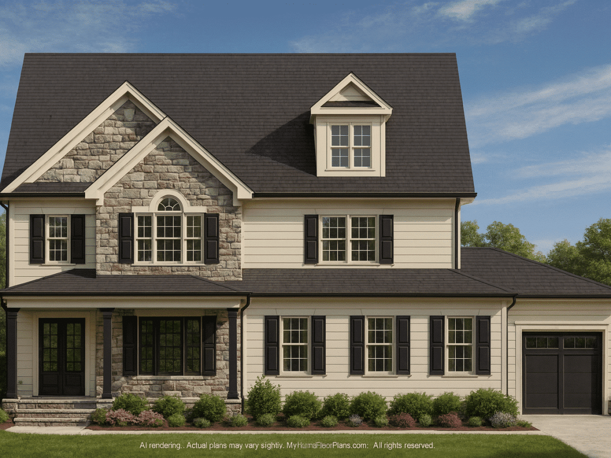 Elegant Craftsman Home Plan with Open Floor Layout and Vaulted Ceilings