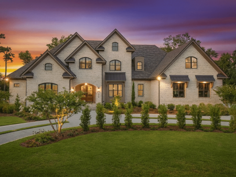 Elegant Home Plan with Detailed Architecture and Floor Designs