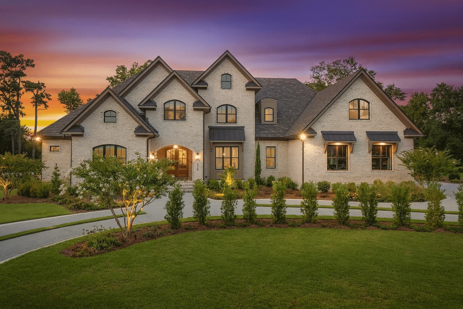 Elegant Home Plan with Detailed Architecture and Floor Designs