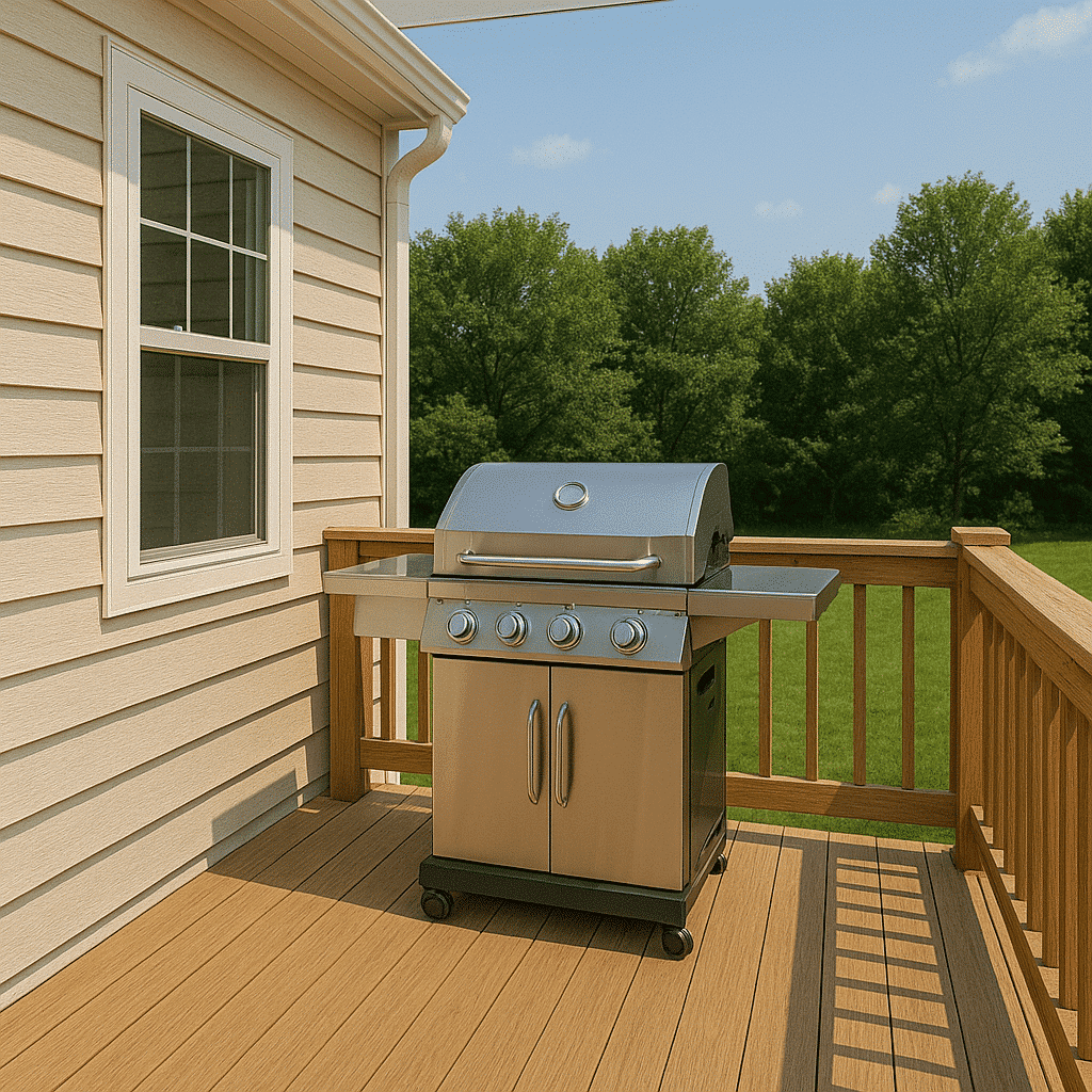 House Plans with Grill Deck