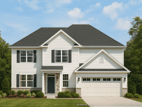 Luxury 2-Story House Plan with 6 Bedrooms and Elegant CAD Designs