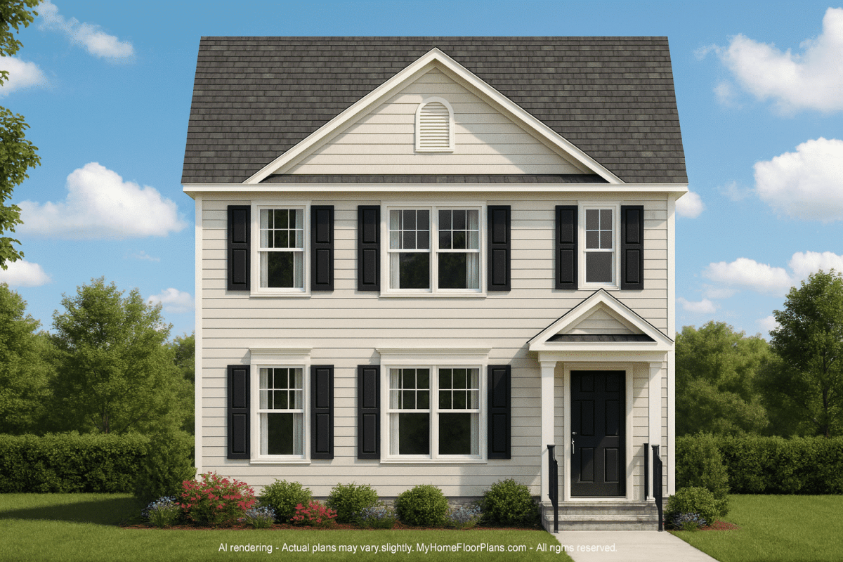 Modern 2-Story House Plan with Affordable Design & Stylish Simplicity