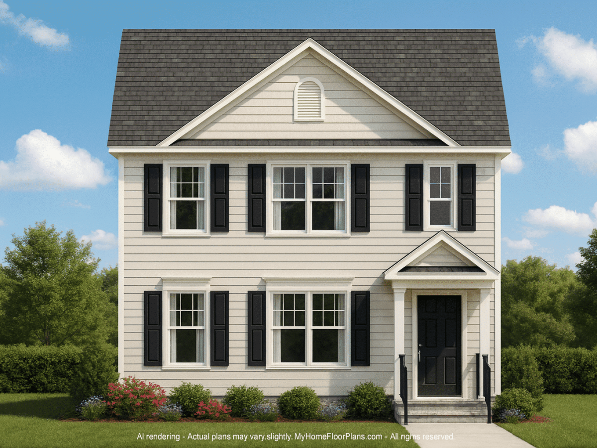 Modern 2-Story House Plan with Affordable Design & Stylish Simplicity