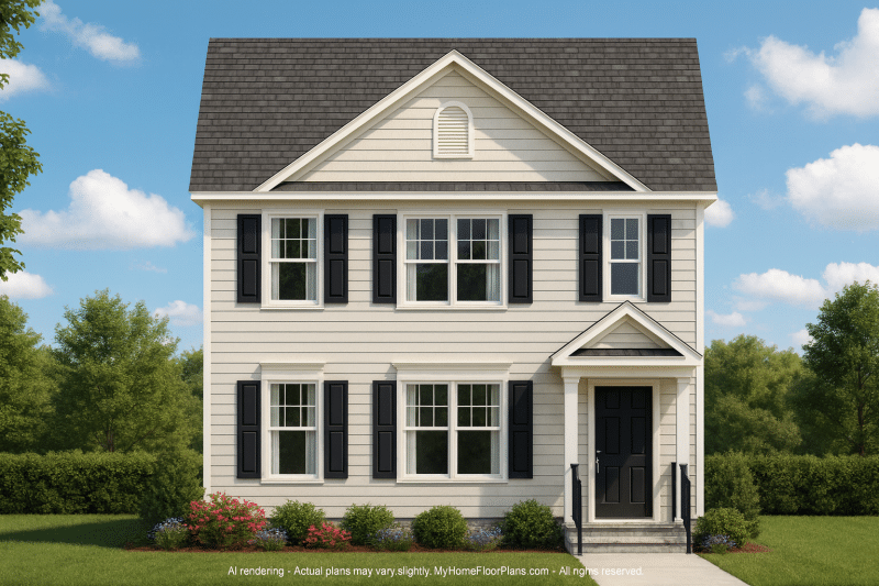 Modern 2-Story House Plan with Affordable Design & Stylish Simplicity