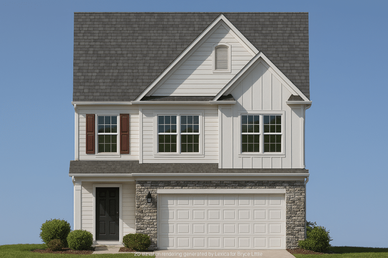 Modern 2-Story House Plan with Open Layout and CAD Blueprints