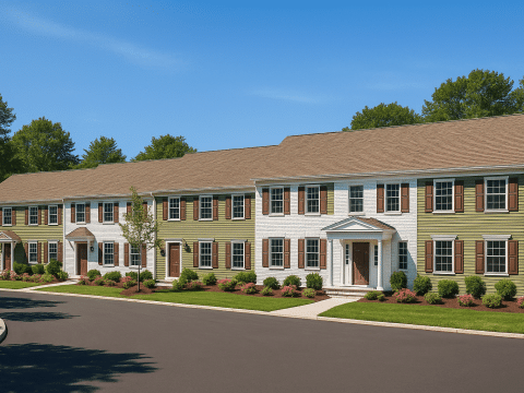 Modern 2-Story Townhome Floor Plan with Craftsman Design