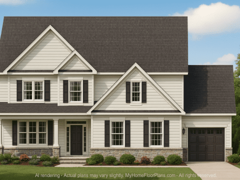 Modern 3-Story House Plan with Spacious CAD Floor Layout