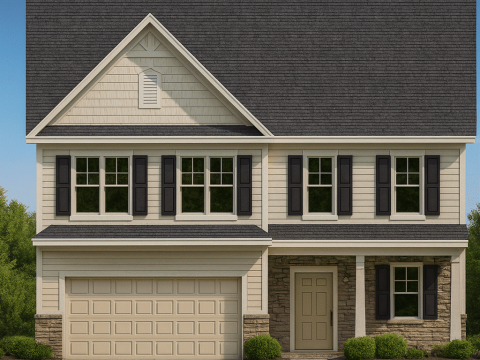 Modern Craftsman Home Plan with Open Layout and 2 Stories