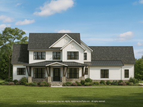 Modern Home Plan with Spacious Floor Plans and Architectural Designs