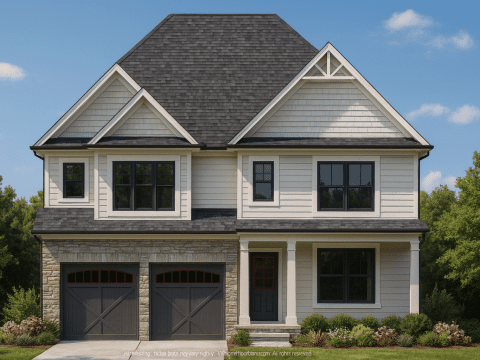 Modern Suburban House Plan with CAD Designs and Spacious Floor Layout