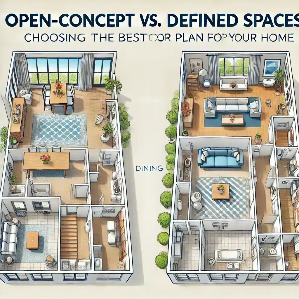 Open-Concept vs. Defined Spaces - Choosing the Best Floor Plan for Your house