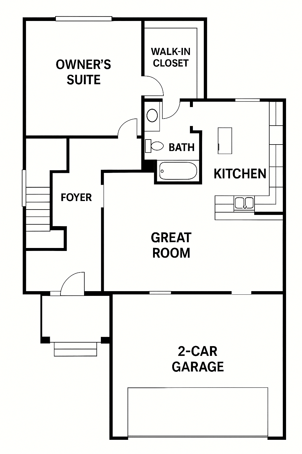 Owner’s Suite on the First Floor House Plans