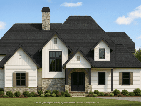 Perfect Craftsman House Plan with Vaulted Ceilings, Bonus Room & CAD Blueprints