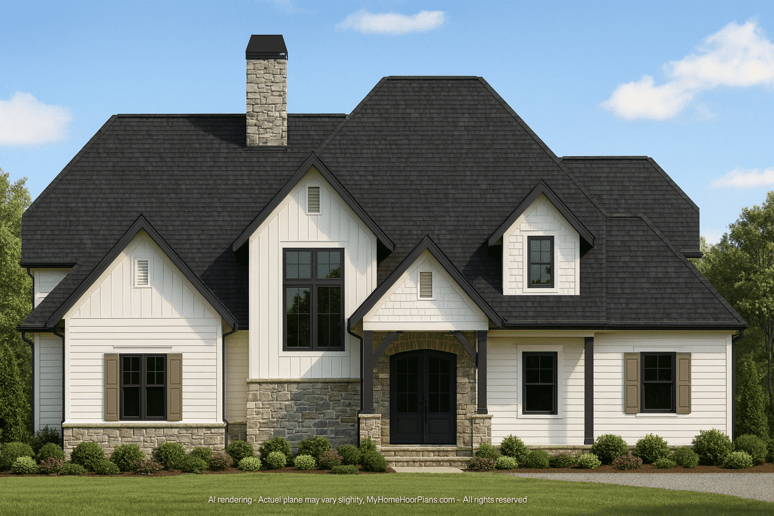 Perfect Craftsman House Plan with Vaulted Ceilings, Bonus Room & CAD Blueprints
