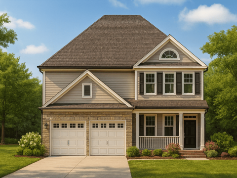 Spacious 2-Story House Plan with 4 Bedrooms and Craftsman Charm