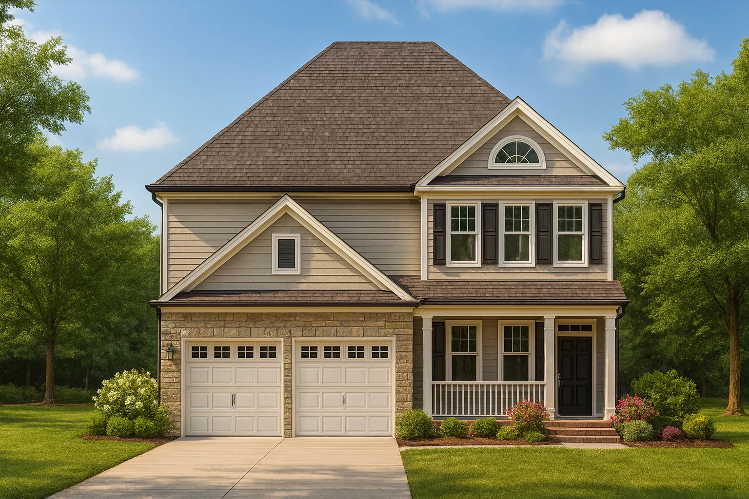 Spacious 2-Story House Plan with 4 Bedrooms and Craftsman Charm