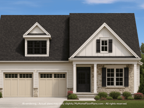 Spacious Craftsman House Plan with 5 Bedrooms & Modern Layout