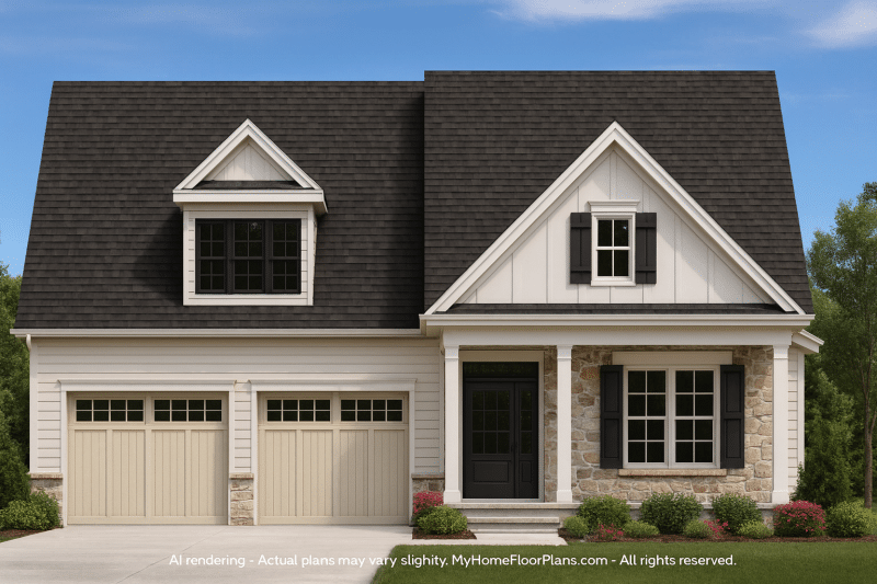 Spacious Craftsman House Plan with 5 Bedrooms & Modern Layout
