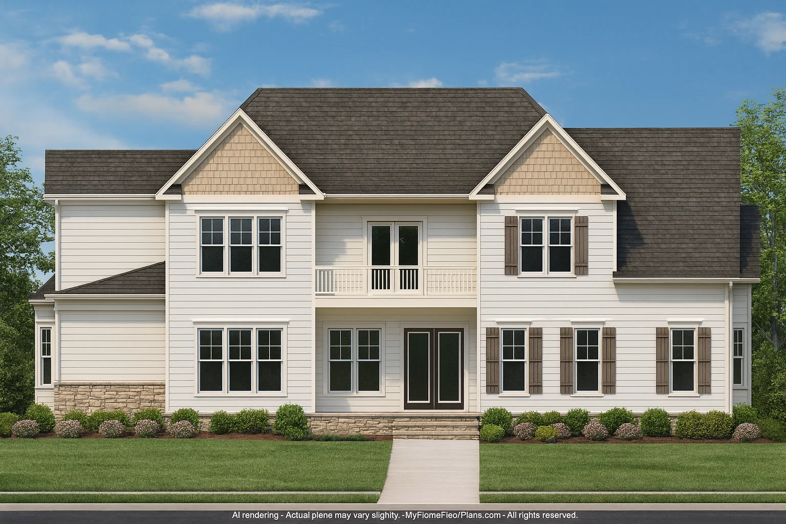 Stunning 2-Story House Plan with 5 Bedrooms and CAD Blueprints