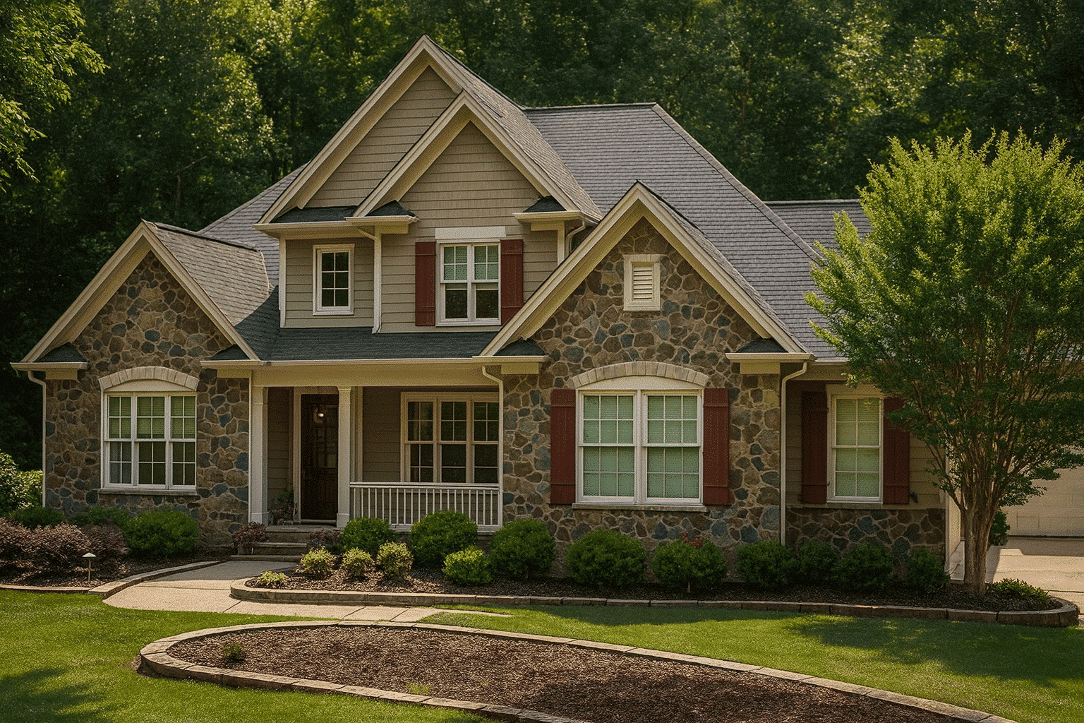 Timeless 1.5-Story House Plan with Vaulted Ceilings & Craftsman Blueprint