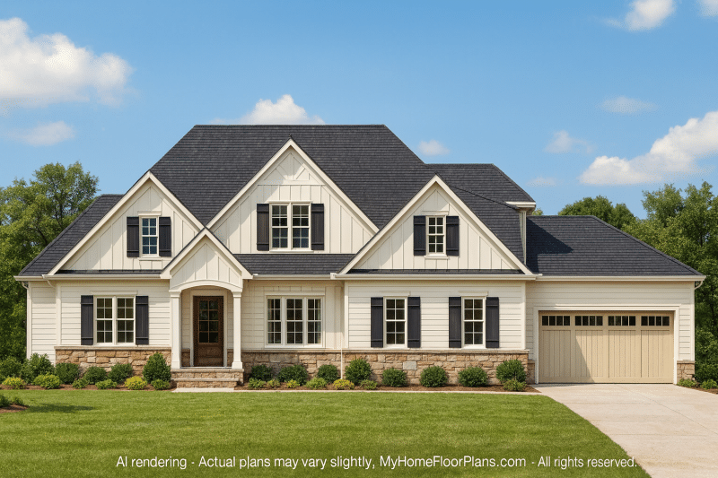 Traditional 2-Story House Plan with CAD Designs and Open Layout