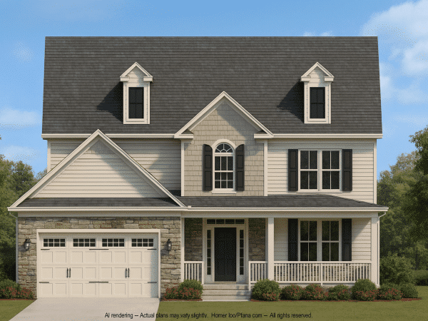Traditional Craftsman Home Plan with Spacious Floor Layout