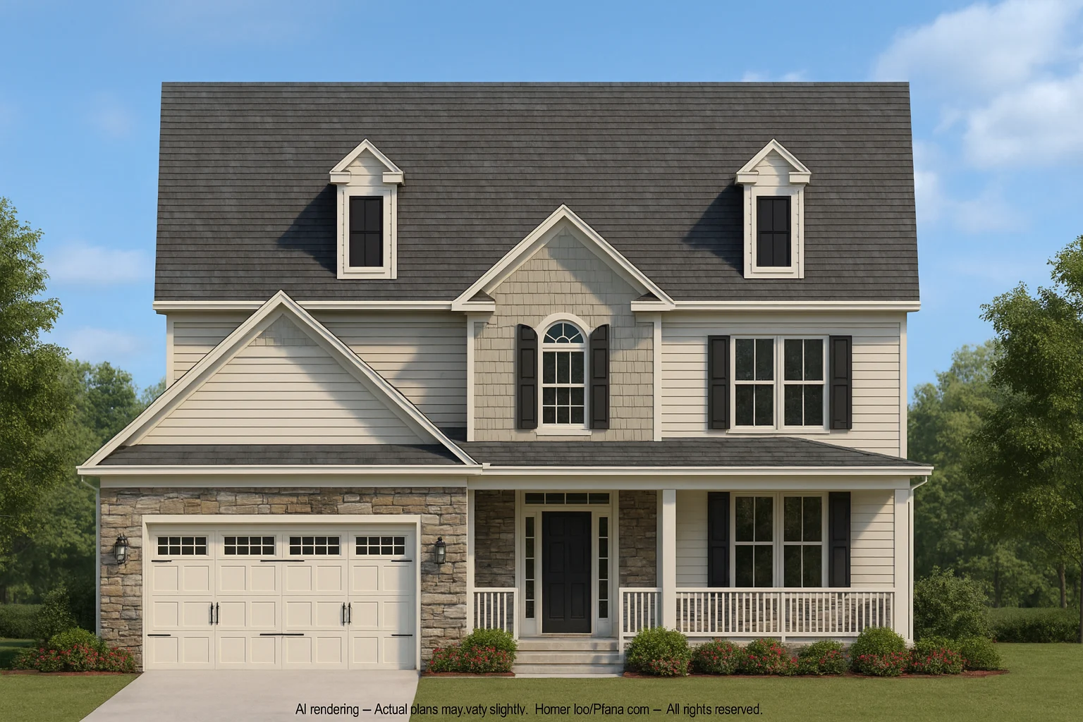 Traditional Craftsman Home Plan with Spacious Floor Layout