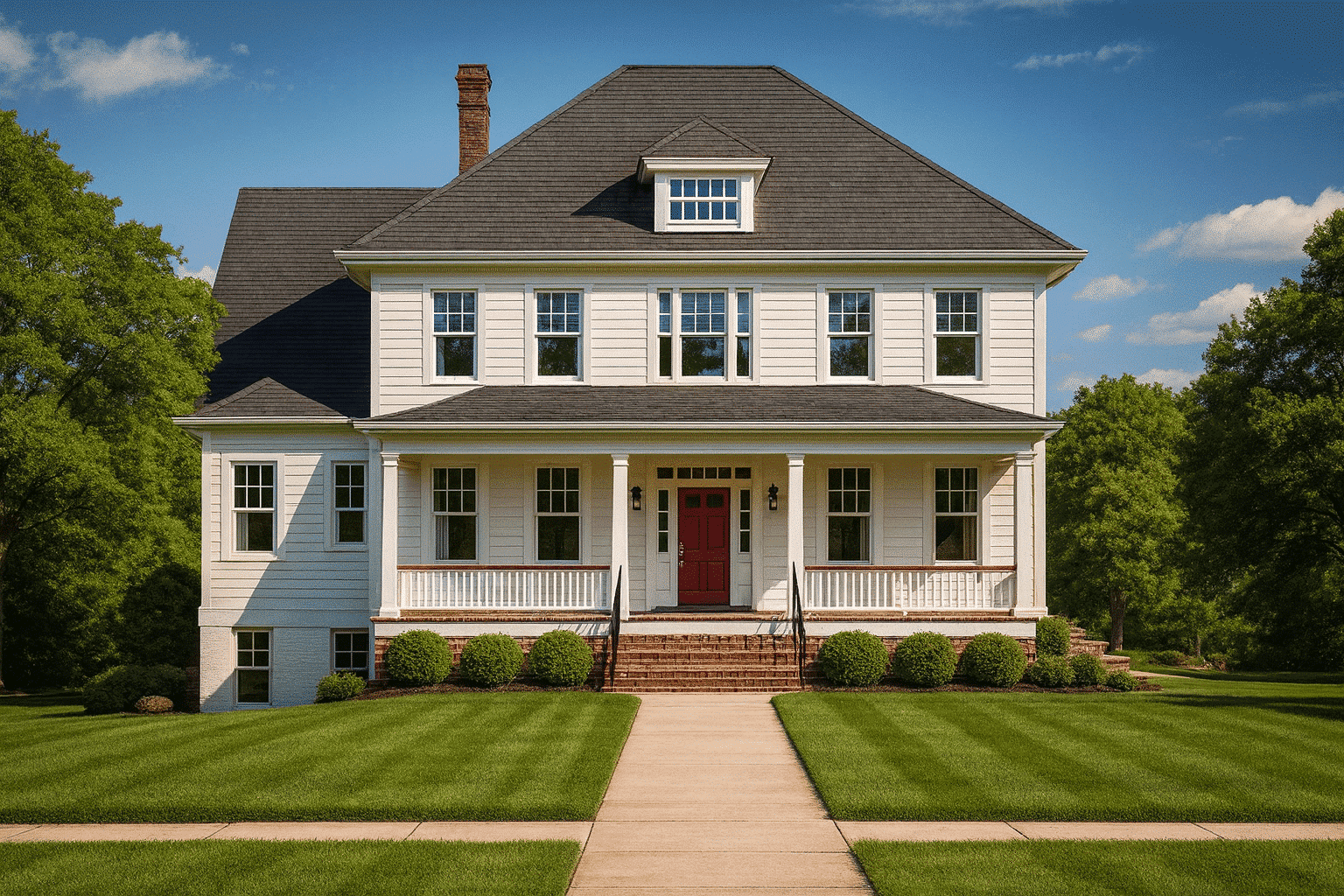 Traditional Farmhouse House Plan with Basement and Garage – 6,341 SqFt