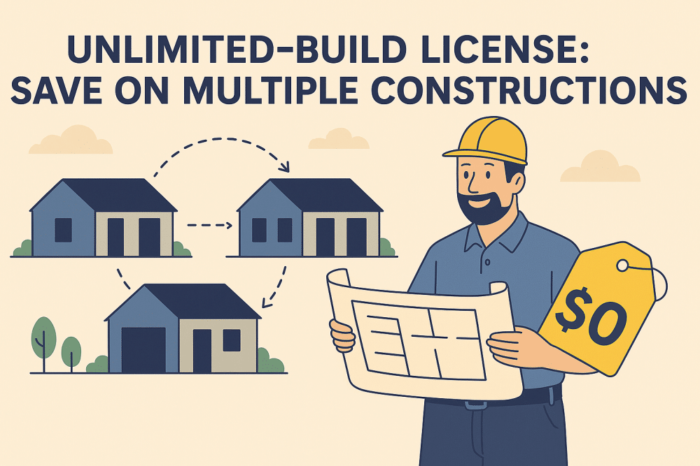 Unlimited-Build License Save on Multiple Constructions