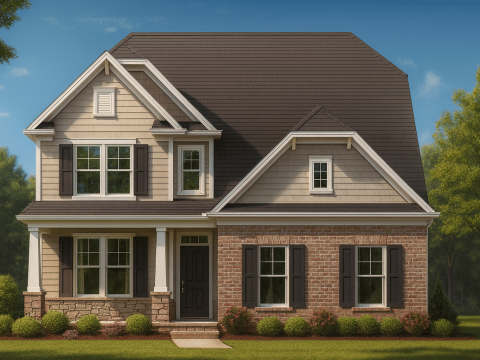 10-1397 HOUSE PLAN - Modern Craftsman house Plan Floor Plans, CAD & Designs