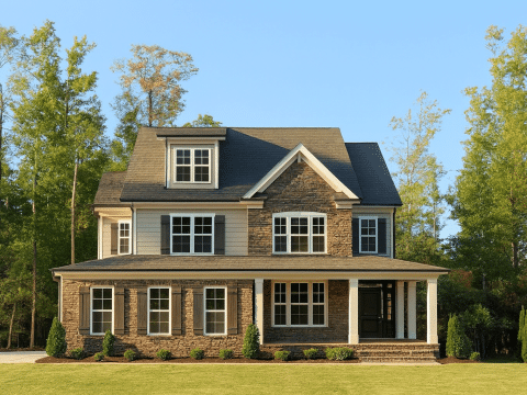 Elegant 3-Level House Plan with Craftsman Design & CAD Blueprints
