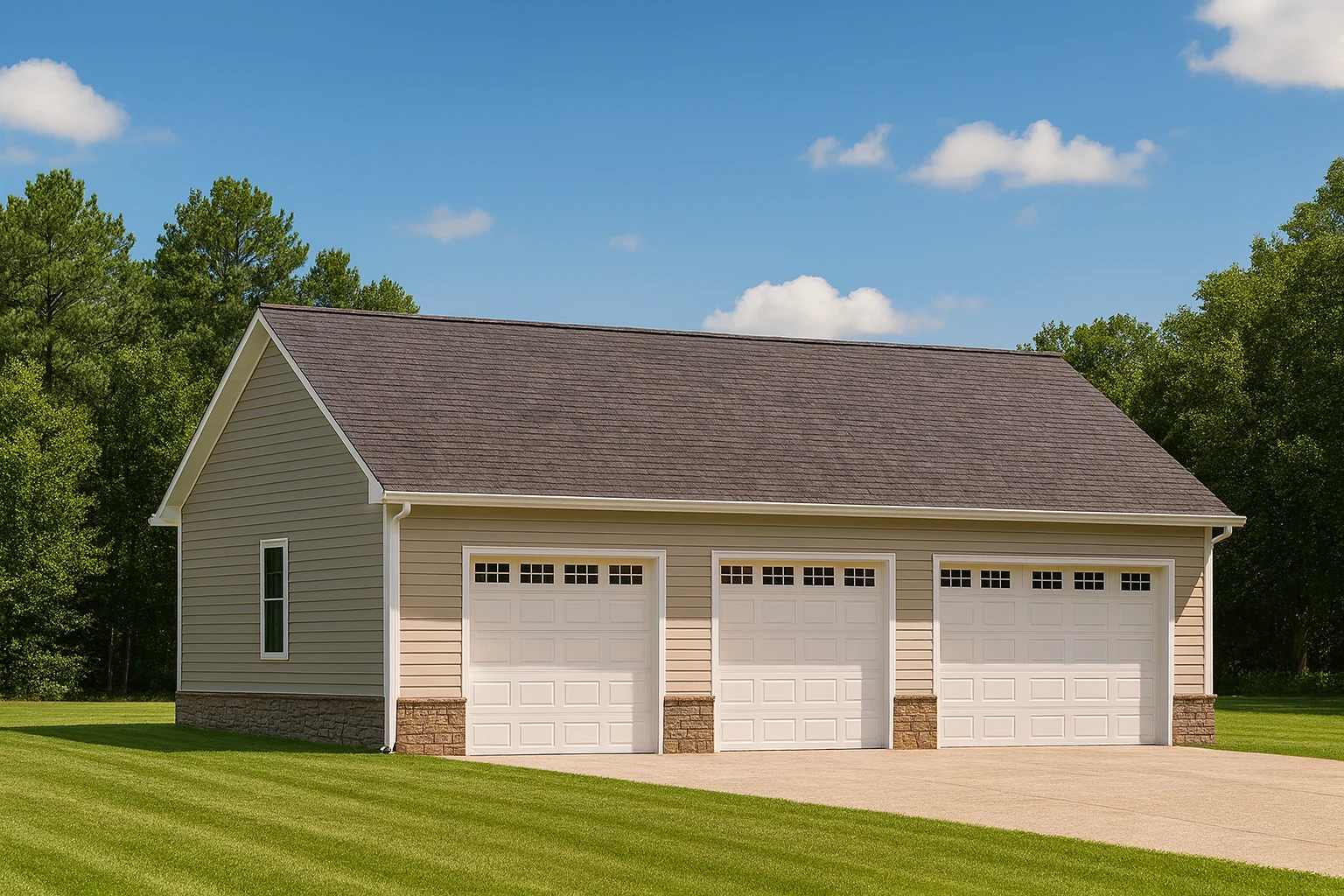 13-1468 GARAGE PLAN - 50'x30' Garage Plan