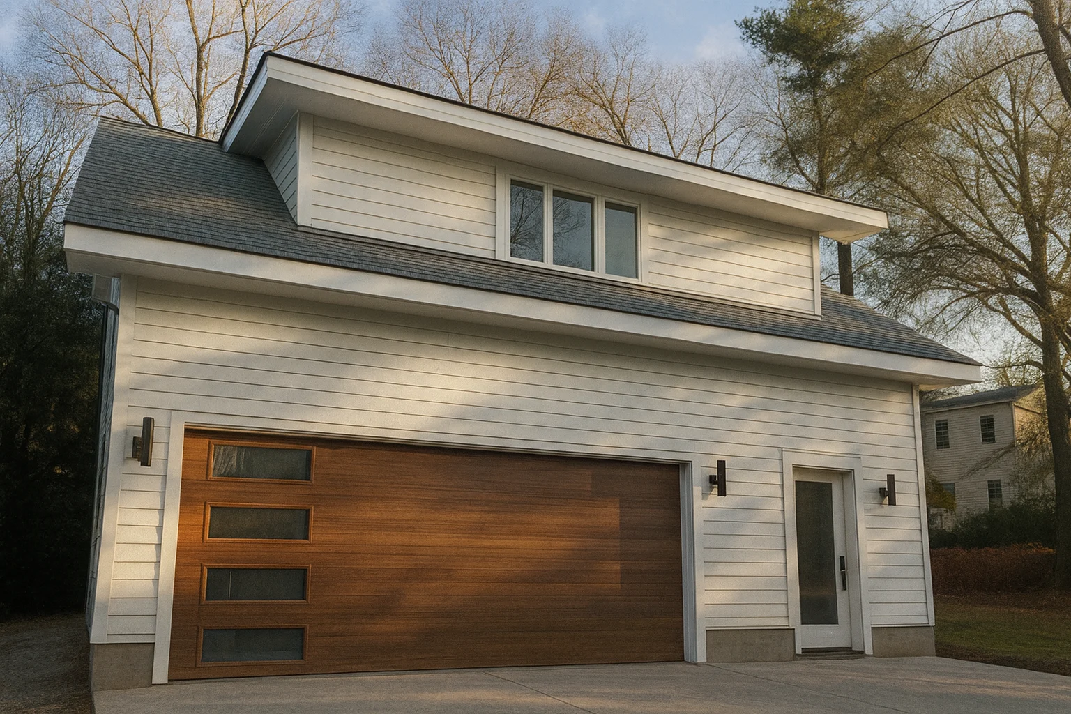 16-1709 GARAGE PLAN - Modern Garage House Plan with CAD Blueprint and Open Designs