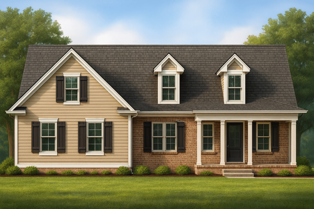1,629 Sq Ft Colonial Farmhouse Plan – Open Layout & Classic Charm