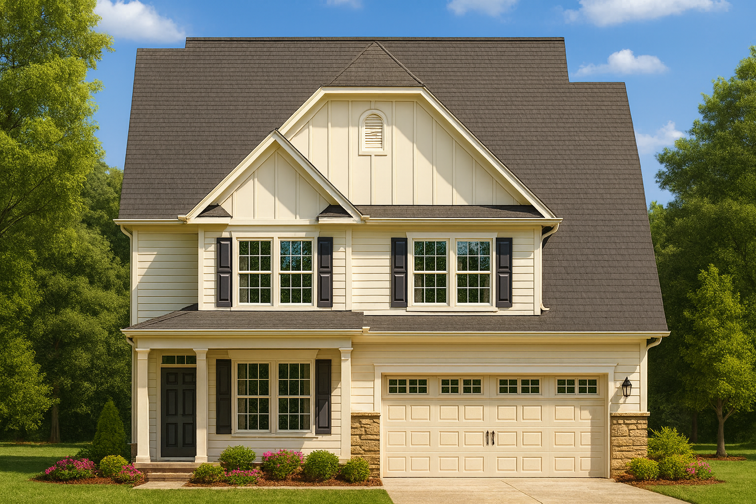 2-Story Craftsman House Plan – 2,525 Sq Ft, 4 Bedrooms, Classic Charm