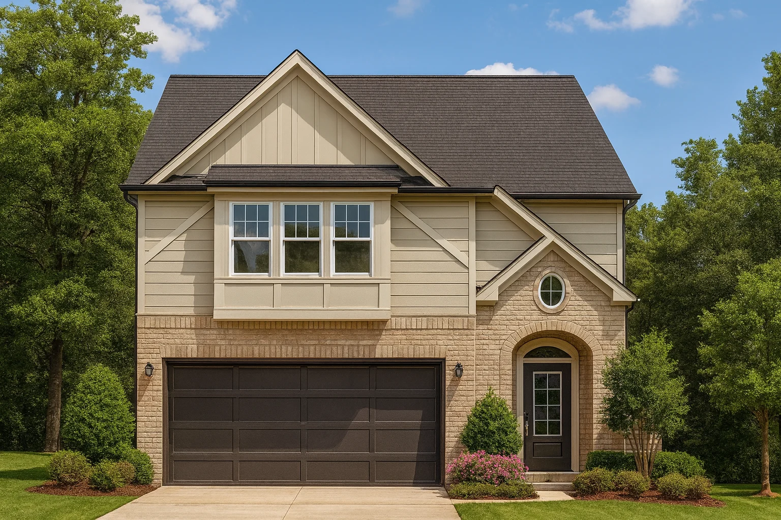 2-story Craftsman house plan with 1,775 heated sq. ft., 3 bedrooms