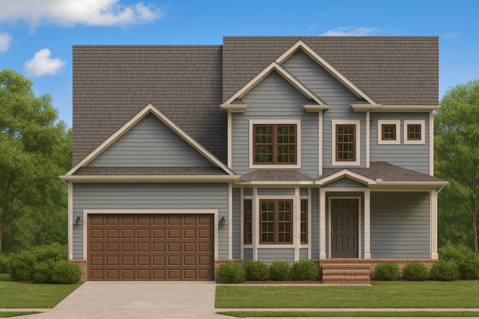 2-story family house plan with 2,001 heated sq. ft.